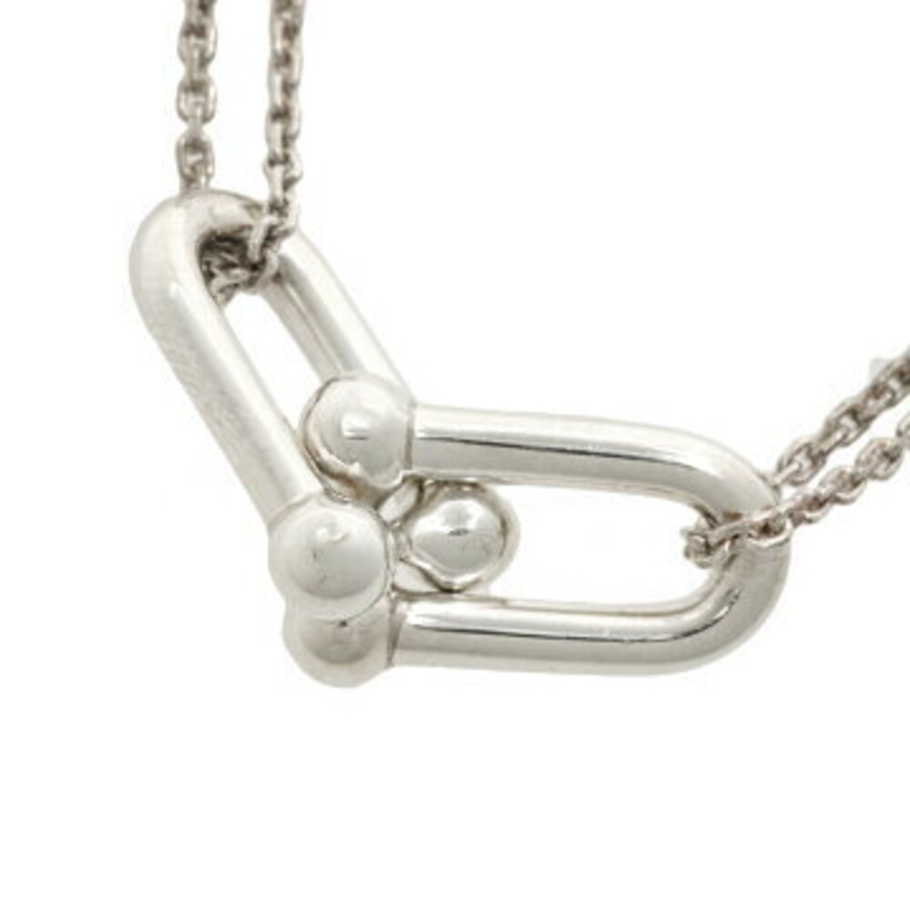 Tiffany Co Double Ring Necklace Sterling Silver